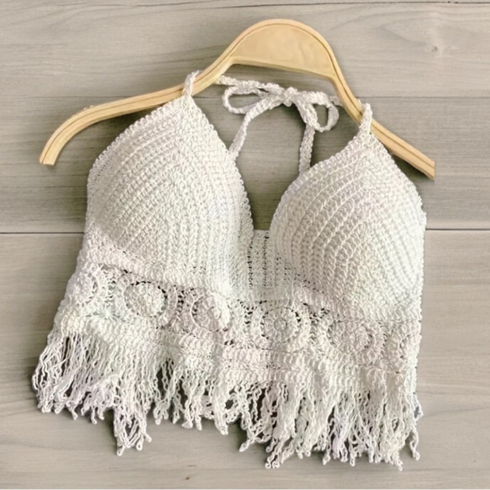 Fringe Halter Top